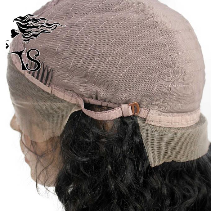Pelucas rizadas negras de mirada naturales del frente del cordón del pelo rizado 1B para las mujeres afroamericanas